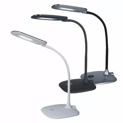 Velador flexible led 4W luz cálida con 3 intensidades blanco